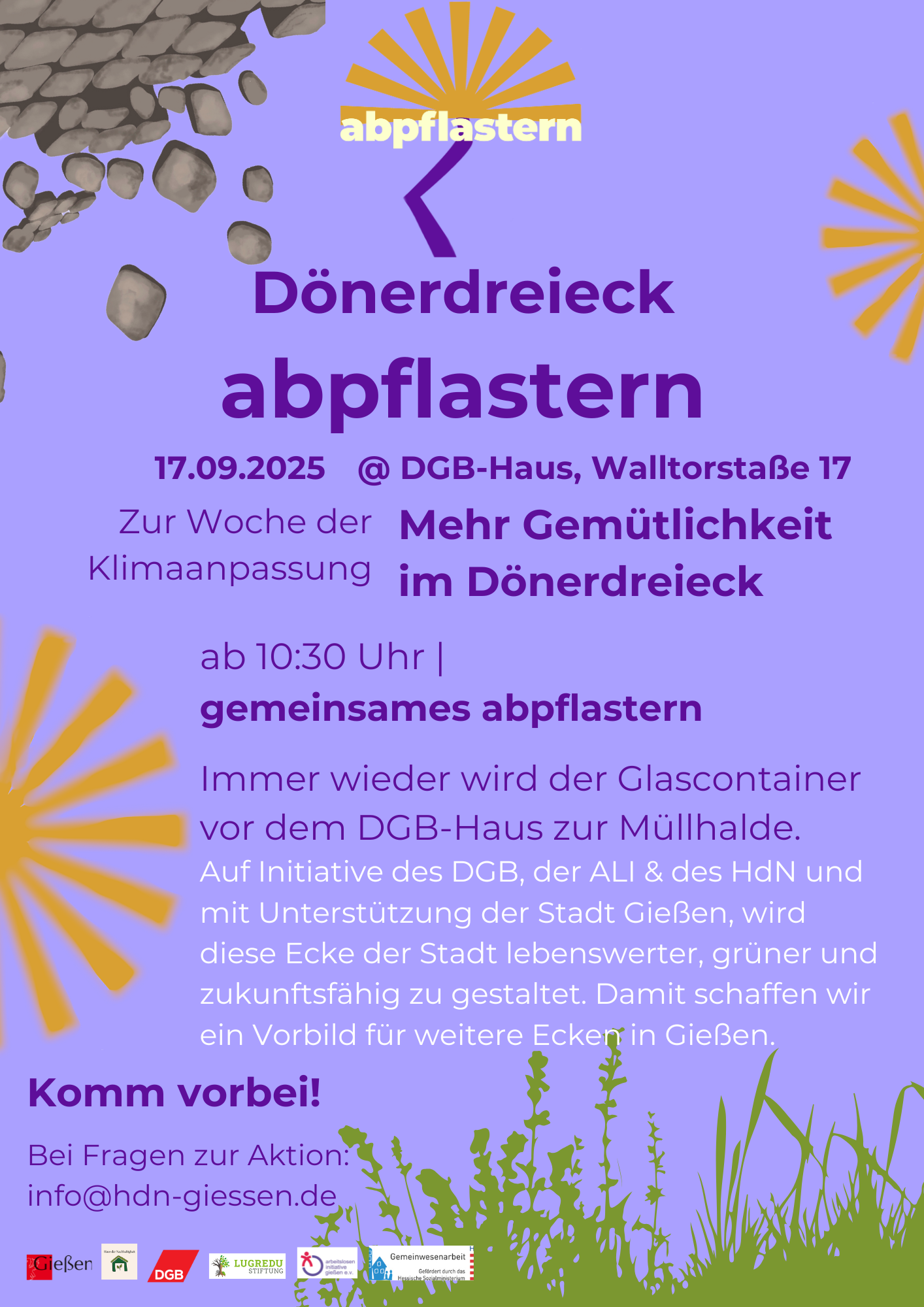 Flyer Abpflastern