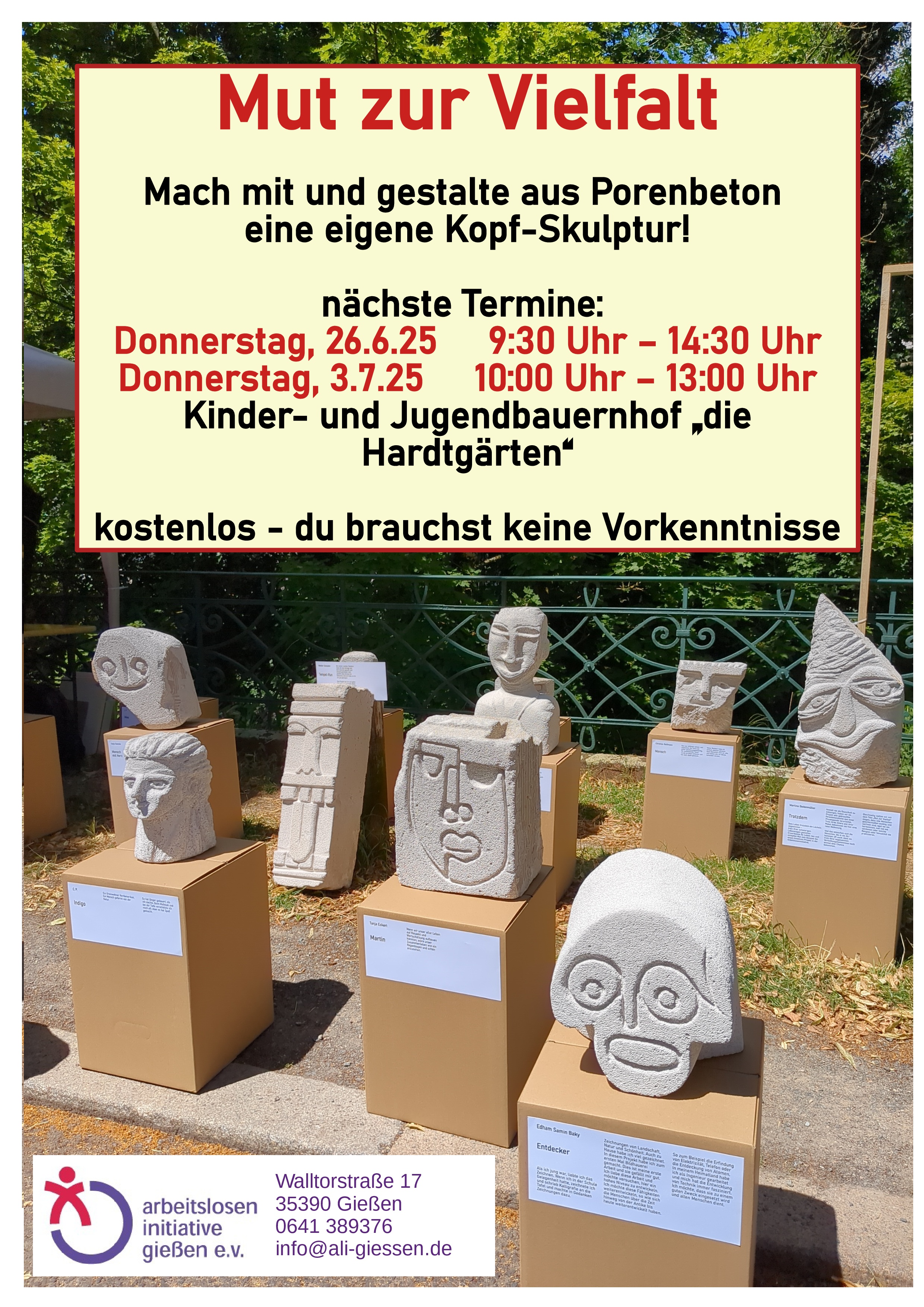 Plakat Mut zur Vielfalt