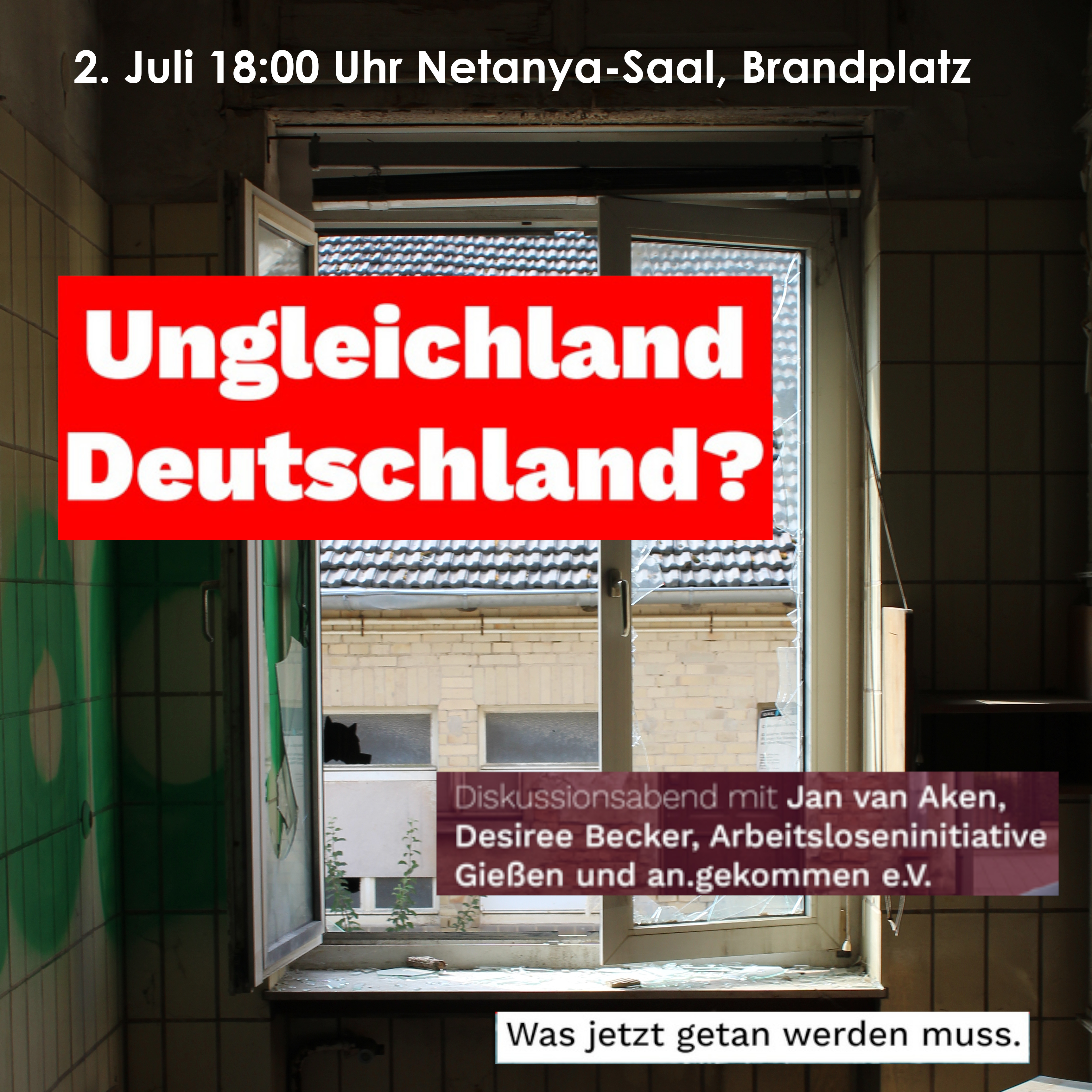 Plakat Veranstaltung Ungleichland Deutschland?