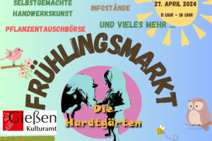 Frühlingsmarkt Plakat Ausschnitt