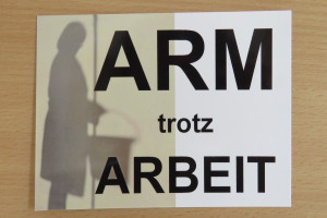 Postkartenprojekt Karte "Arm trotz Arbeit"