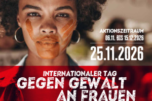 Portrait einer Frau, Gegen Gewalt an Frauen