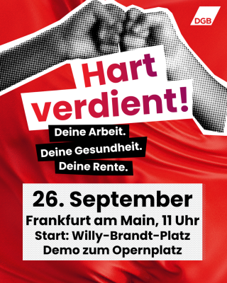 Plakat Demo DGB gegen Sozialabbau