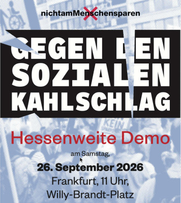 Gegen Sozialen Kahlschlag Plakat