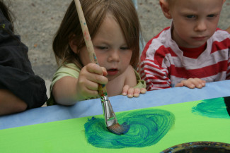 Kinder beim Malen, Wetzlar