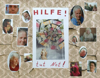 Hilfe tut Not!  Collage und Text: Peter Bosse, Sigrid Schneider, Elke Selig