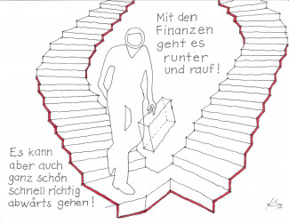 Finanzen. Text und Zeichnung: Jürgen Burkhardt, Wolfgang Kücken