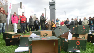 Mauer ist eingerissen worden