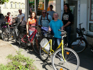 Radtour mit Erwerbslosen im Gesundheitsprojekt der Arbeitsloseninitiative Gießen e. V. 