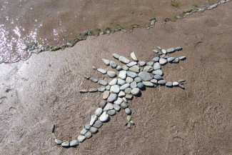 Drachen am Strand St. Davids, Pembrokshire