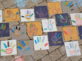 Ausschnitt Fliesenmosaik