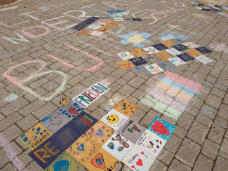 Ausschnitt Fliesenmosaik