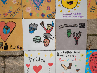 Ausschnitt Fliesenmosaik