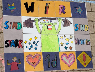 Ausschnitt Fliesenmosaik