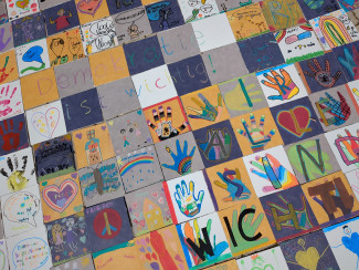 Ausschnitt Fliesen-Mosaik