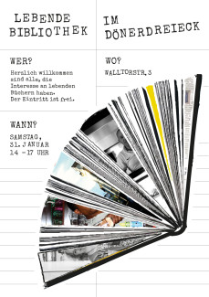 Flyer Lebende Bibliothek