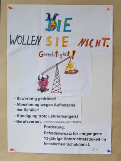 Plakat: "Die wollen Sie nicht"