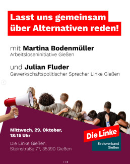 Lasst und gemeinsam über Alternativen reden