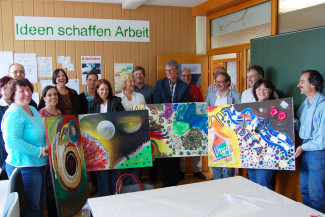 Präsentation der fertigen Ergebnisse beim Gestalterischen Dialog in der IDESA Lauterbach