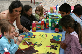 Kinder beim Malen, Wetzlar