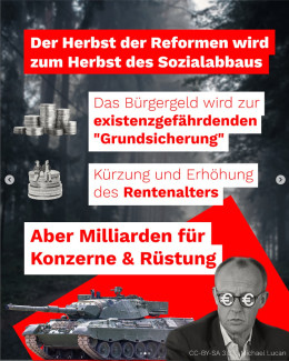 Der Herbst der Reformen wird zum Herbst des Sozialabbaus