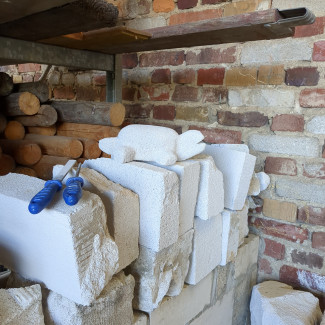 Porenbeton in den Hardtgärten 