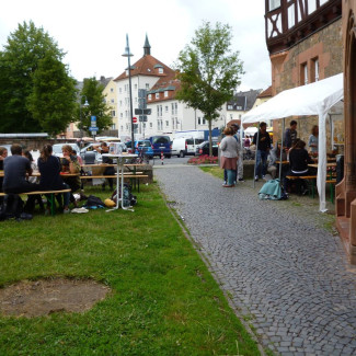 Fairer Brunch vor dem Zeughaus