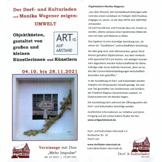 Flyer zur Ausstellung