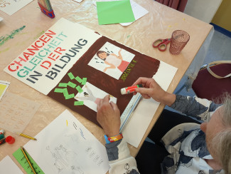 Beim Gestalten der Plakate