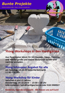 Flyer Hardtgärten Workshop Ytong