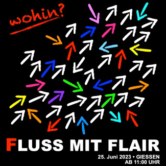 Fluss mit Flair Plakat Ausschnitt