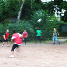 Fußball - beliebte Freizeitbeschäftigung in der Nordstadt